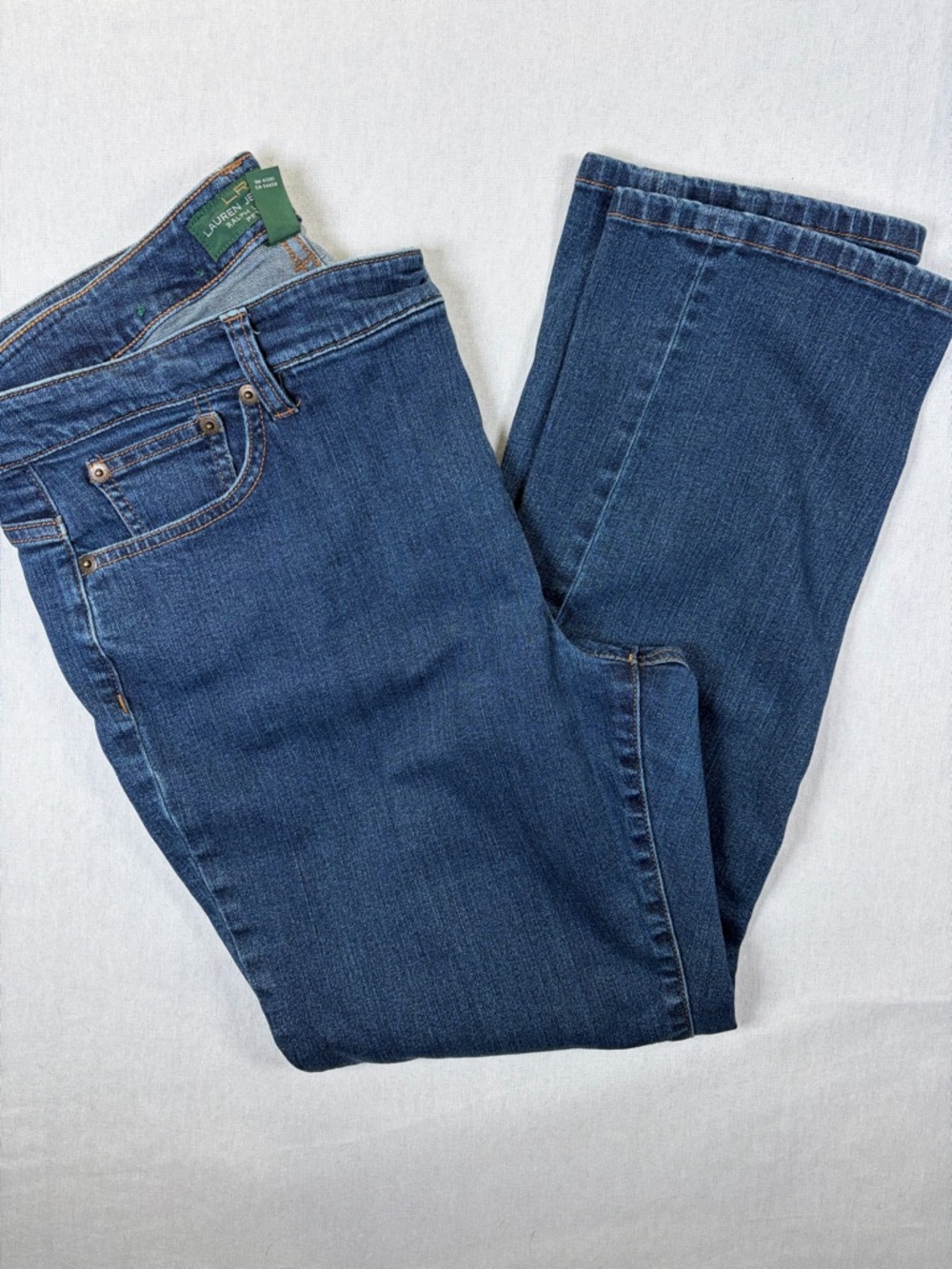 Lauren Ralph Lauren Modern Straight Curvy Petite Jeans - Size 14p
